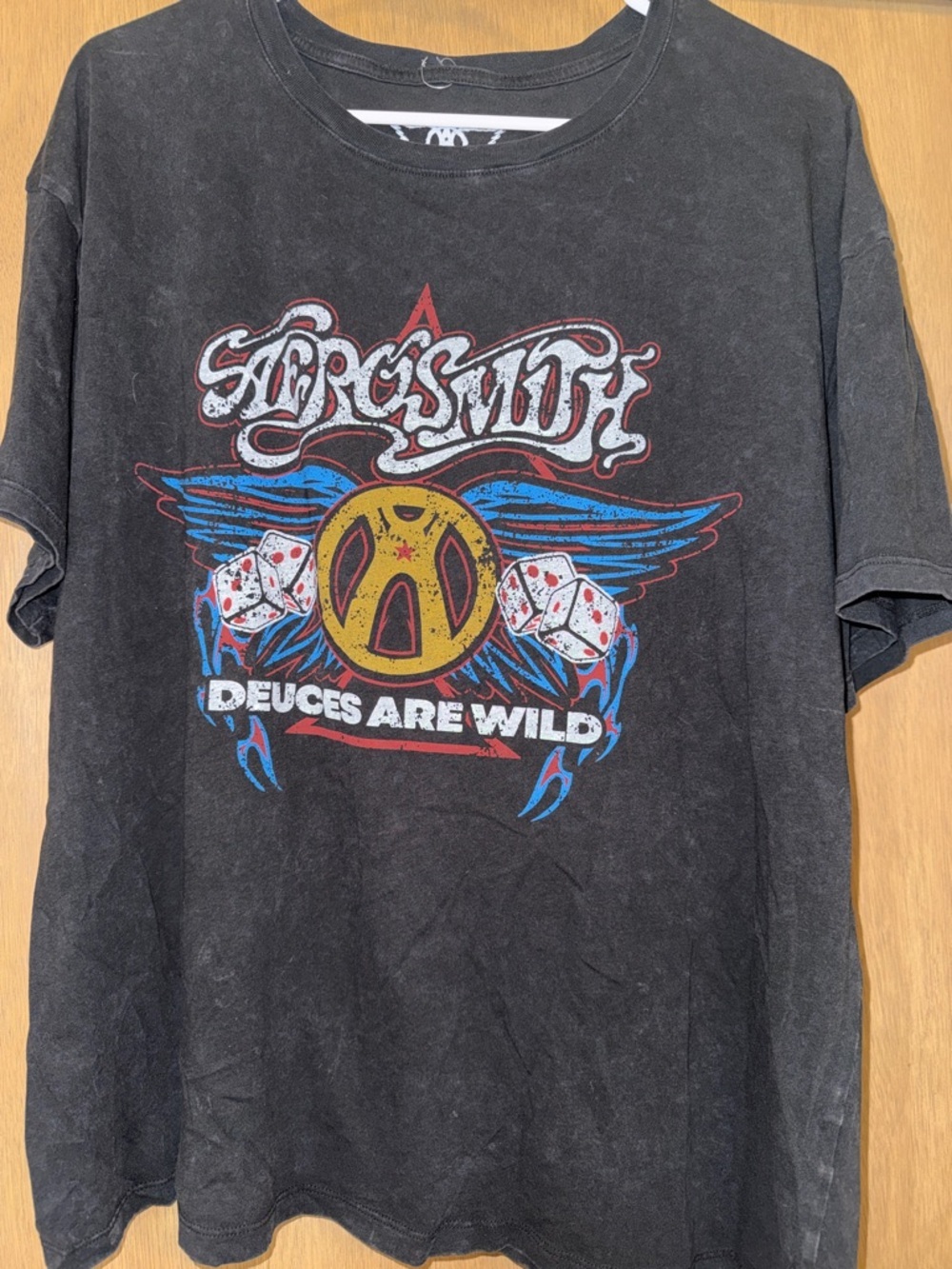 Aerosmith Black Deuces Are Wild Graphic Band Tee XL
